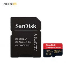 کارت حافظه یا رم 32 گیگابایت سن دیسک SANDISK مدل اکستریم پرو Extreme PRO کلاس A2